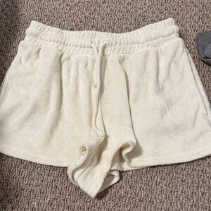 Wilfred High Waist Cream Shorts